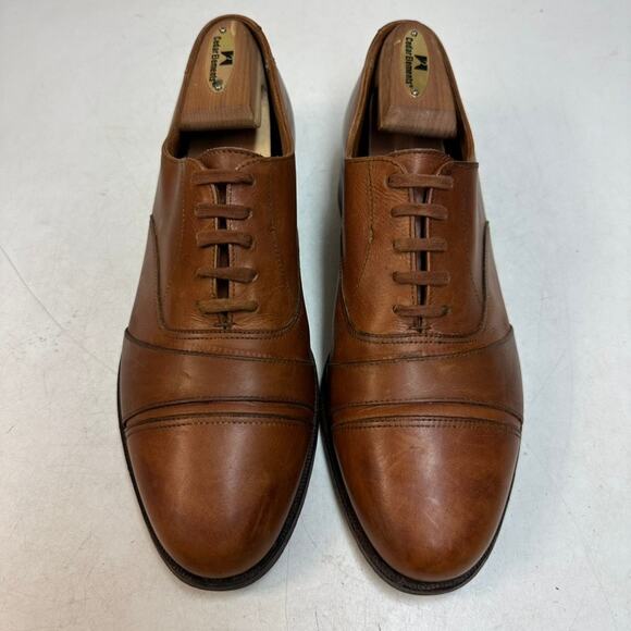 RARE Crockett & Jones x Polo Ralph Lauren Brown Oxford VGUC Made in England 8 D main image 4